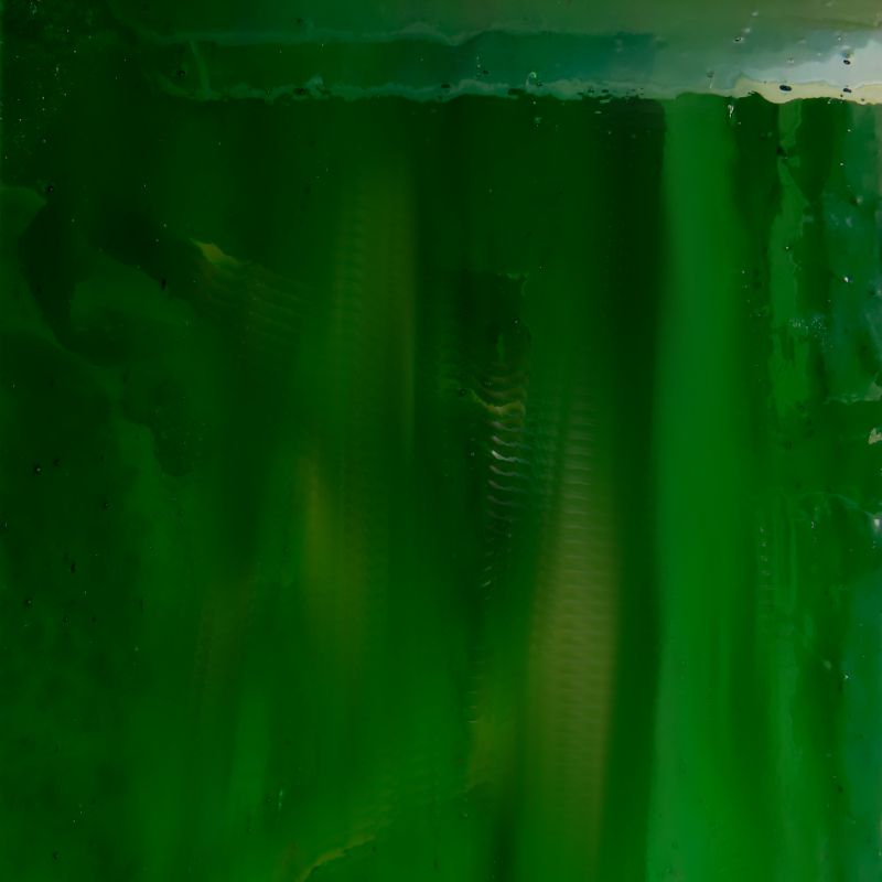 Glass Plate Darkest Emerald