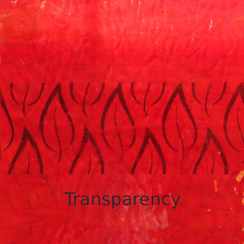 Plaque de Verre Texture Cerise