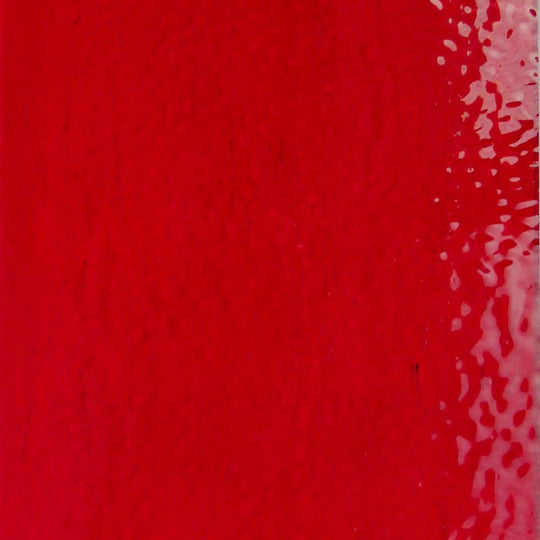 Plaque de Verre Cerise Brillante Martelée