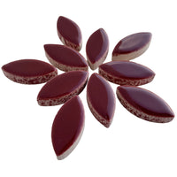 Ceramic Petals 25mm Merlot