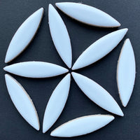 Ellipse de Céramique Blanc