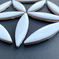 Ellipse de Céramique Blanc