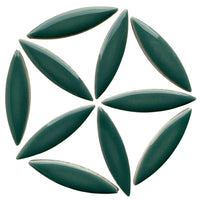 Ellipse de Céramique Menthe Foncé