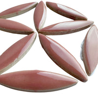 Ellipse de Céramique Rose Foncé
