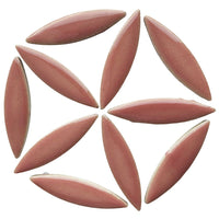 Ellipse de Céramique Rose Foncé