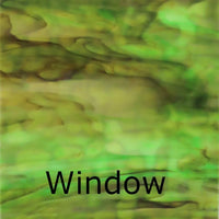 Glass Plate Olive Marbled