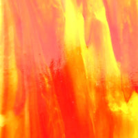 Glass Plate Dark Orange Yellow