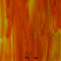 Glass Plate Dark Orange Yellow