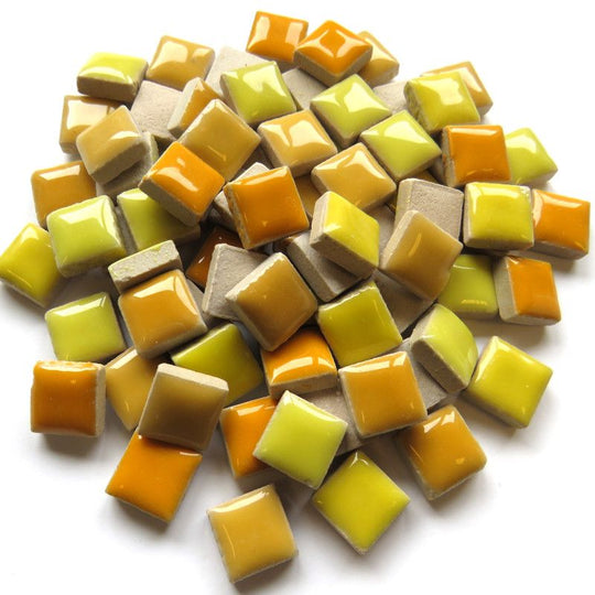 Ceramic 12mm Yellow-Orange Mix