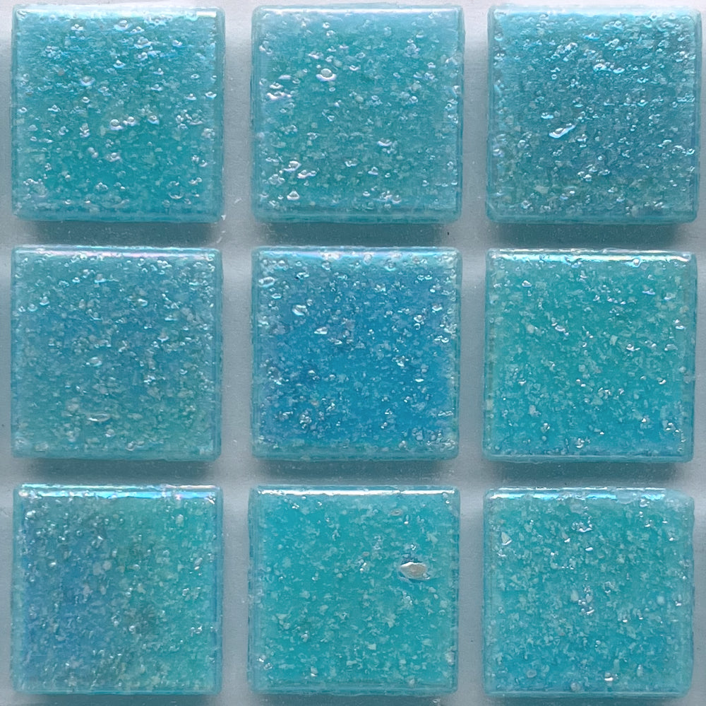 Glasmozaiek Iriserend 20mm Kustblauw