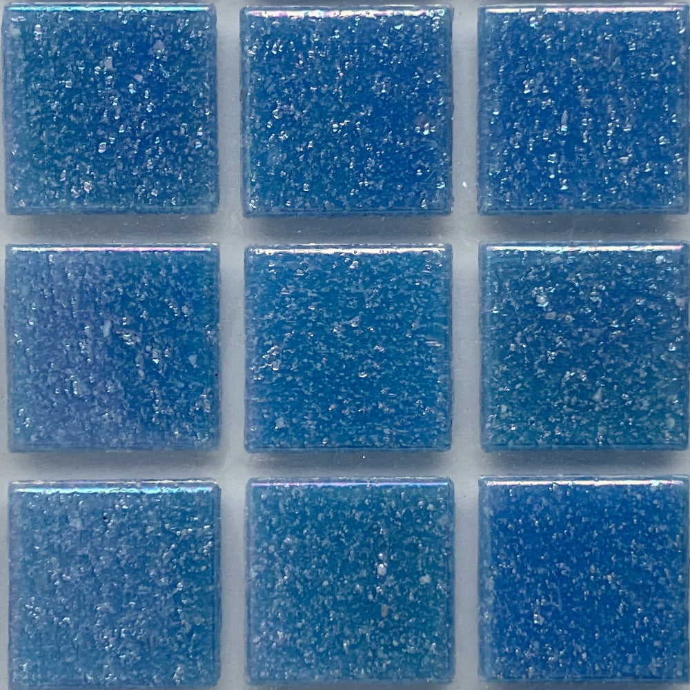 Glasmozaiek Iriserend 20mm Hemelsblauw