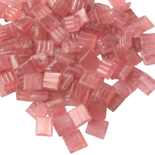 Pâtes De Verre Veiné D'or 10mm  Rose