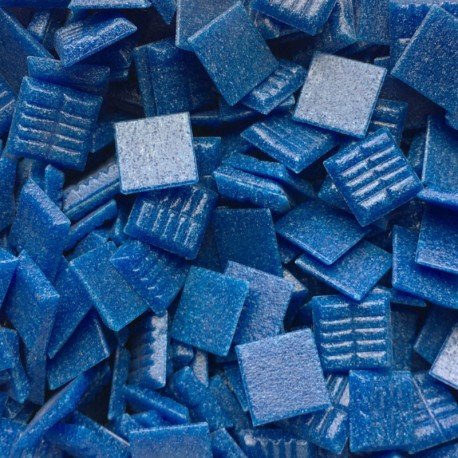 Glasmosaik Murano 20mm  Stahlblau