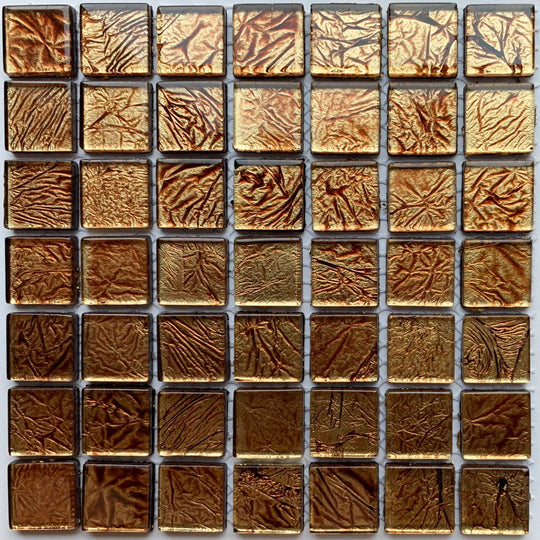 Glasmosaik Spiegel 20mm  Bronze