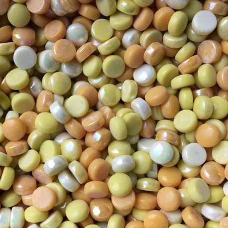 Cabochons 12mm Mix  Jaune