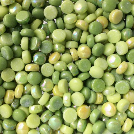 Cabochons 12mm Mix Vert