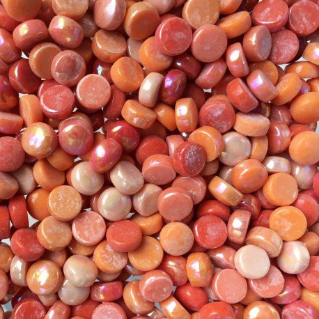 Cabochons 12mm Mix  Orange