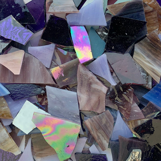 Chutes de verre  Vitraux Opus Mélange Mauve