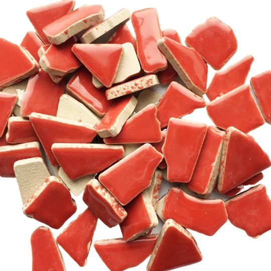 Ceramiczne puzzle czerwone