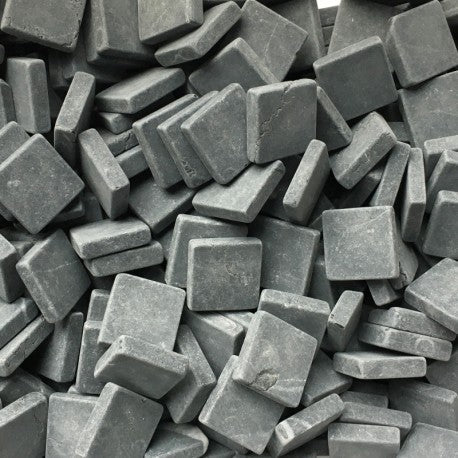 Verre Mosaique - glass mosaic -Glasmosaik-glasmozaïek-Marmer 15mm Nero Marquina - mosaicshop