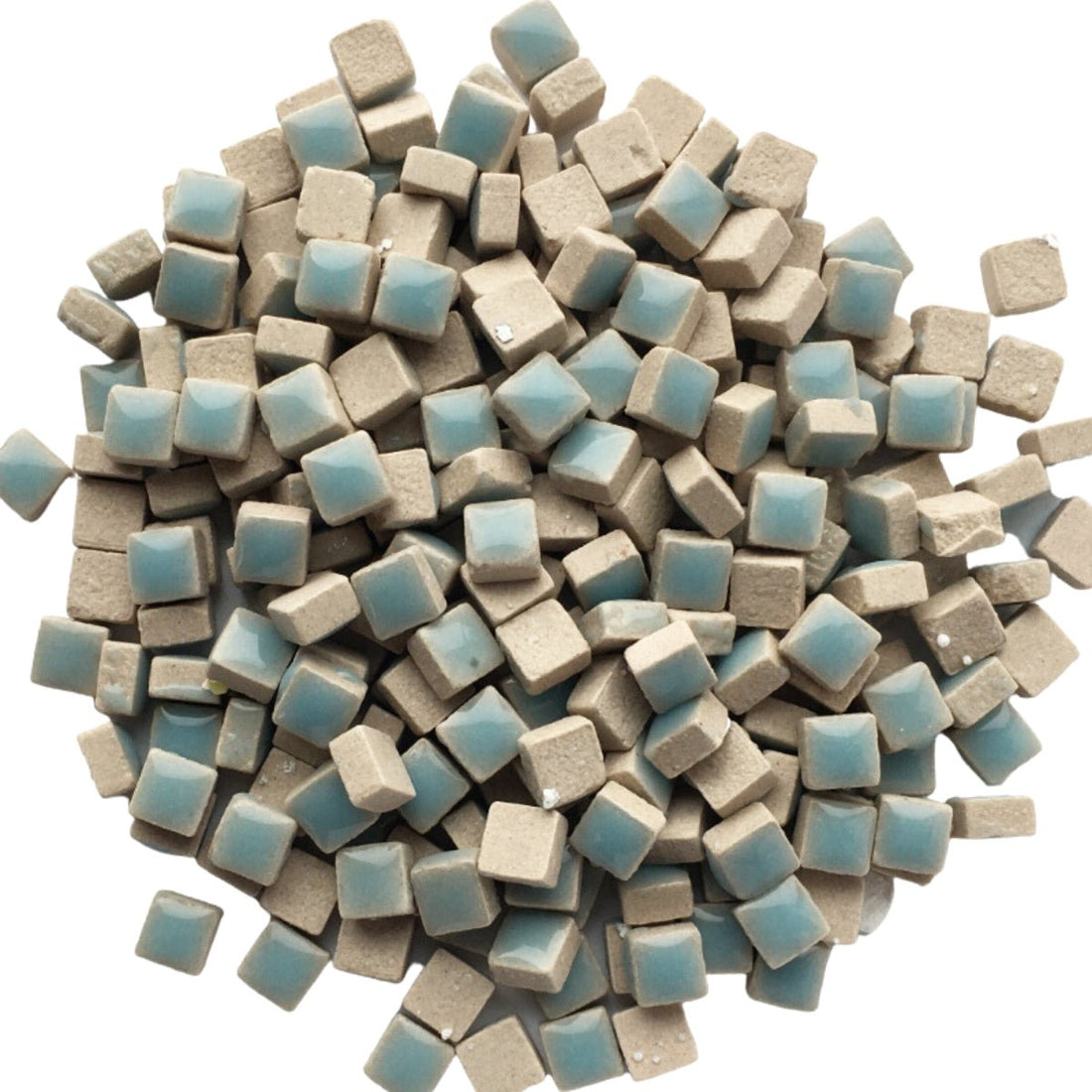 Verre Mosaique - glass mosaic -Glasmosaik-glasmozaïek-Micro Keramiek 5mm Azuur - mosaicshop