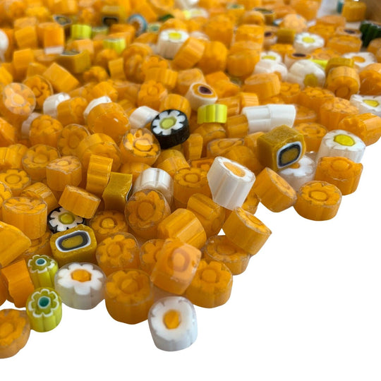 Millefiori mieszanka ciemnożółta