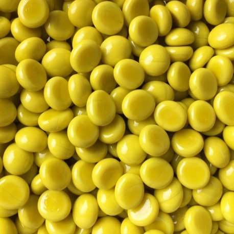 Billes de Verre Mini 9-13mm  Jaune