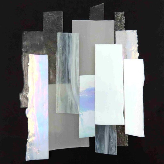 Odłamki szkła XL Białe