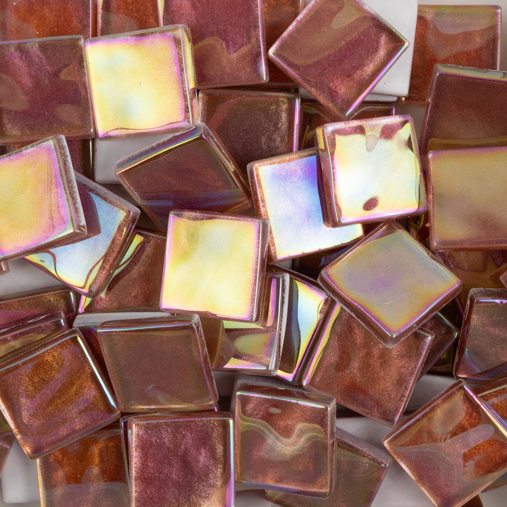 Crystal Wavy Iridescent 20mm Crimson