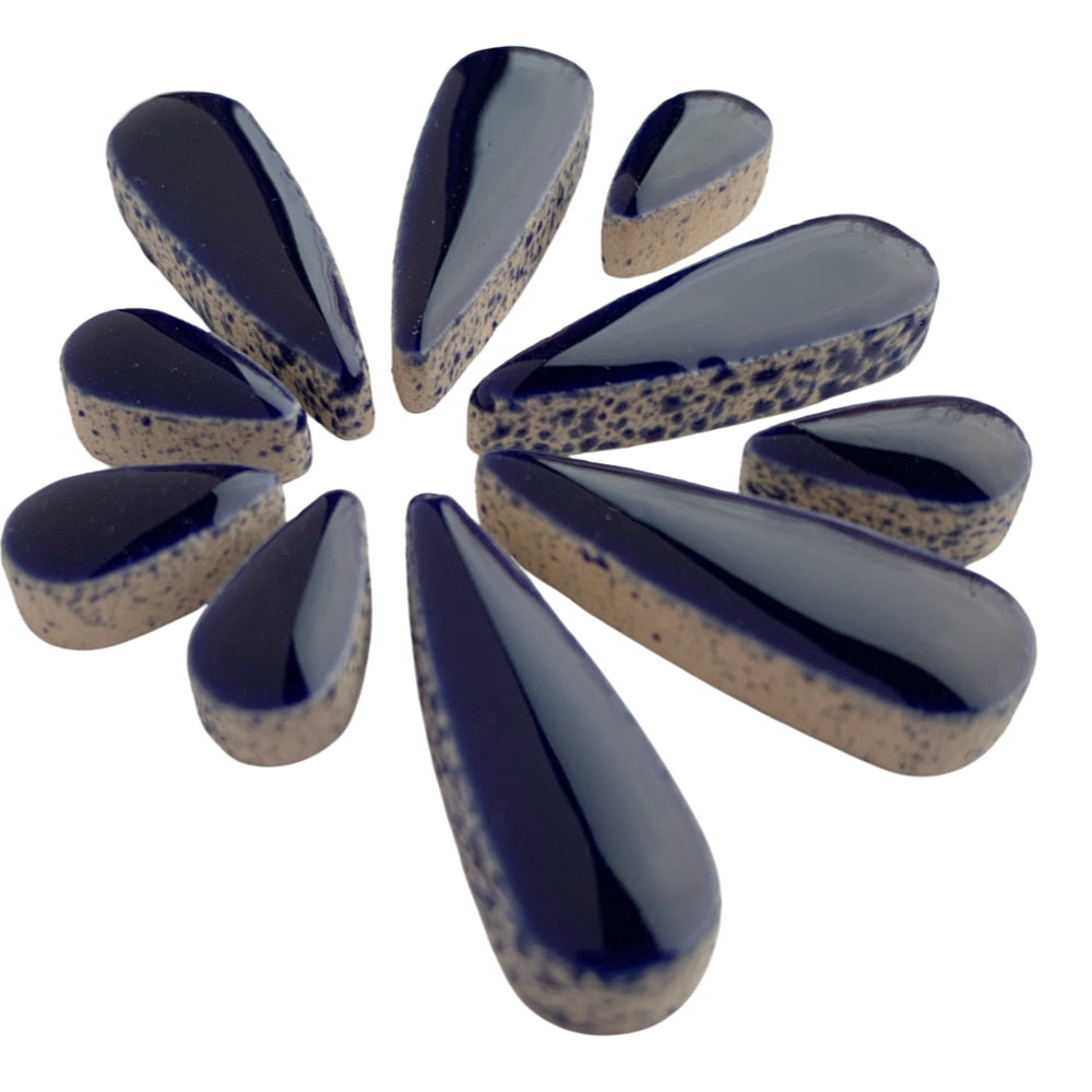 Gouttes de Céramiques  Indigo