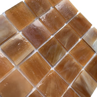 Glasmosaik Tiffany-Glas 20mm  Buttertoffee