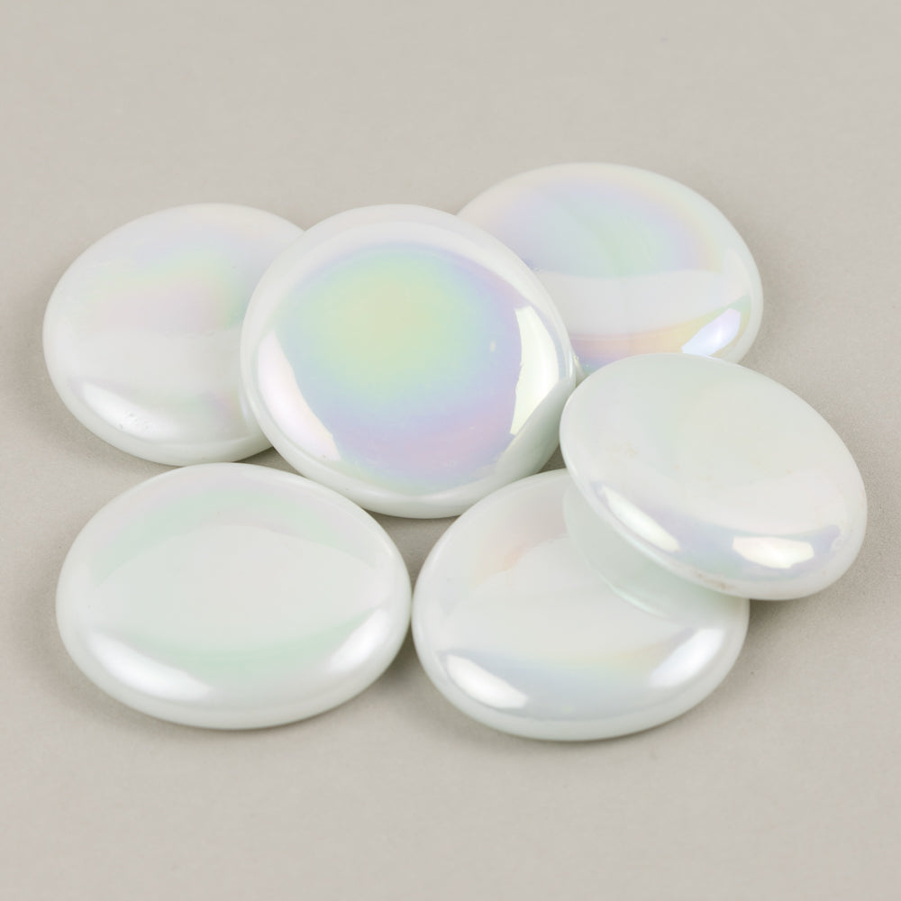 Glasdruppels XL 30-36mm Opaalwit