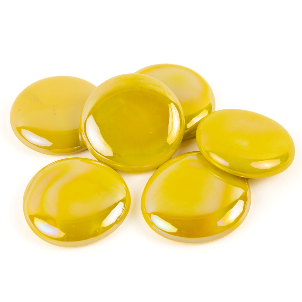 Glasnuggets XL 30-36mm Opal-Gelb
