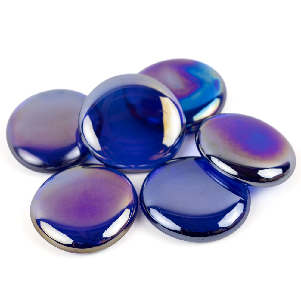 Billes de Verre XL 30-36mm  Bleu Diamant
