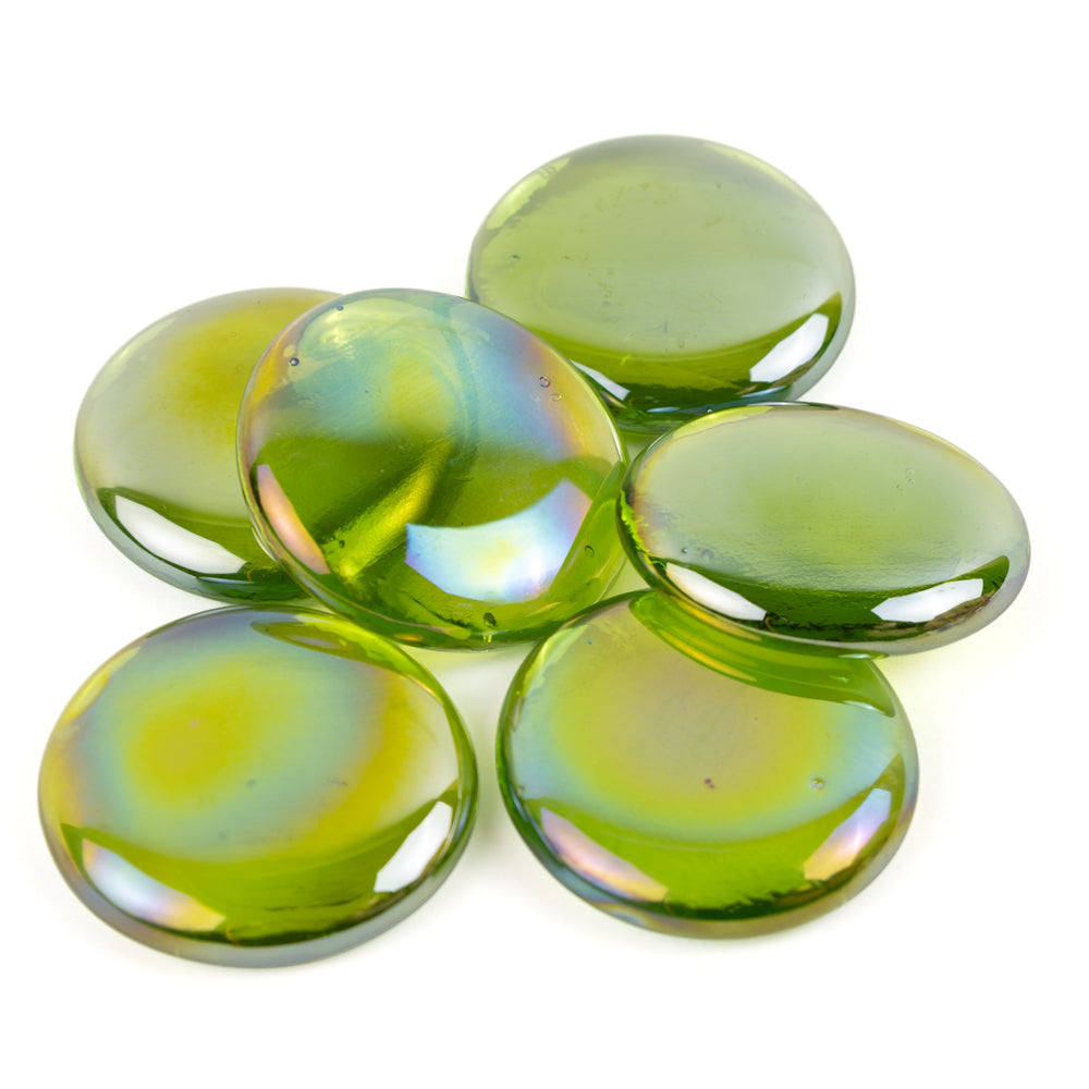 Glasdruppels XL  30-36mm Diamantkiwi