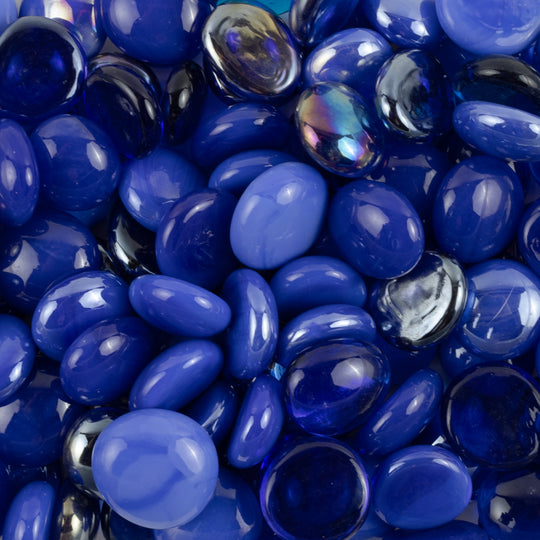 Krople szklane 16-20mm Blue Mix