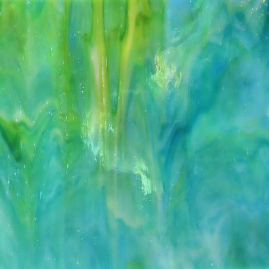 Glasplaat Cyaan Gemarmerd Iriserend