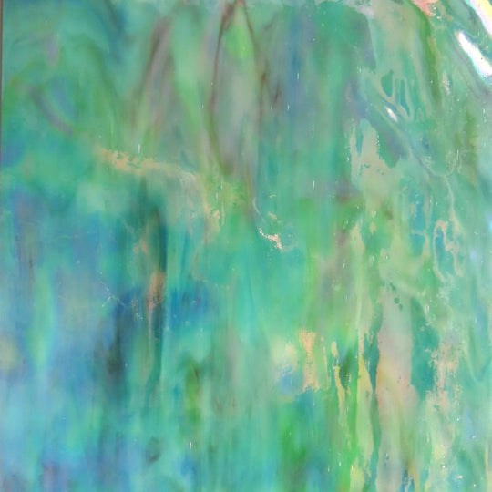 Płyta szklana miękki cyjan marmurkowy iryzujący