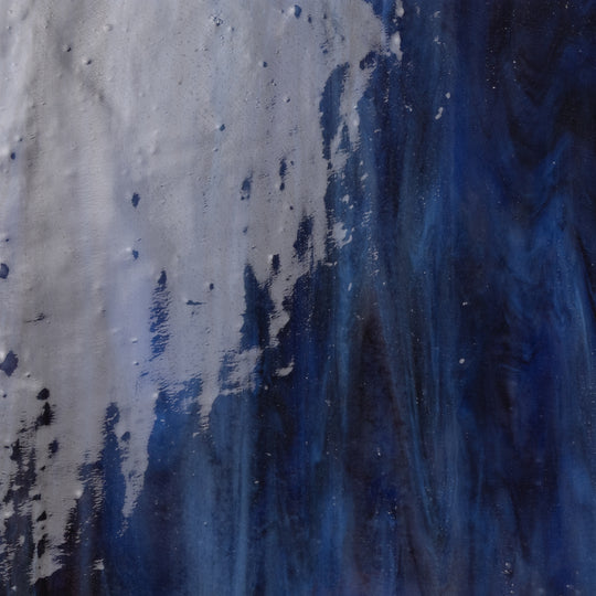 Skleněný talíř Deep Space Blue