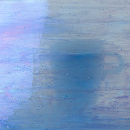 Glasplatte Marmoriert Blau Perle