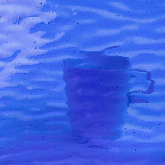 Glasplatte Blau Sanfte Wellen