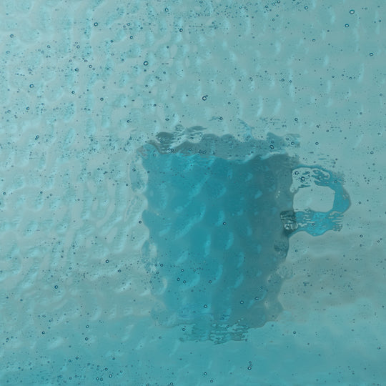 Glasplatte Wasserblau Sanfte Wellen