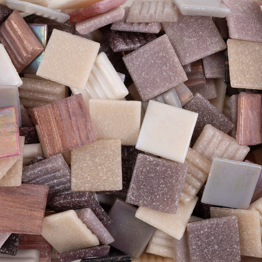 Glass Mosaic Violet Mix 20mm