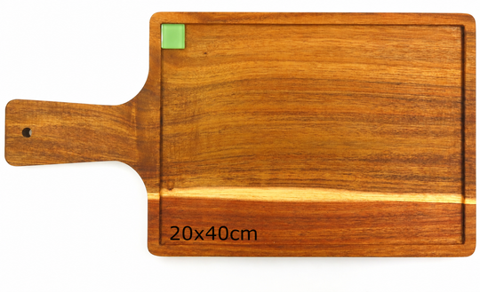 Planche à découper incrustée : Acacia 20 x 40 cm
