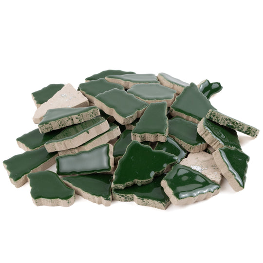Ceramiczne puzzle białe