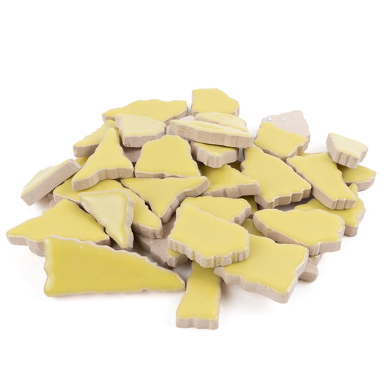 Ceramiczne puzzle białe