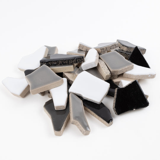 Ceramiczne puzzle białe