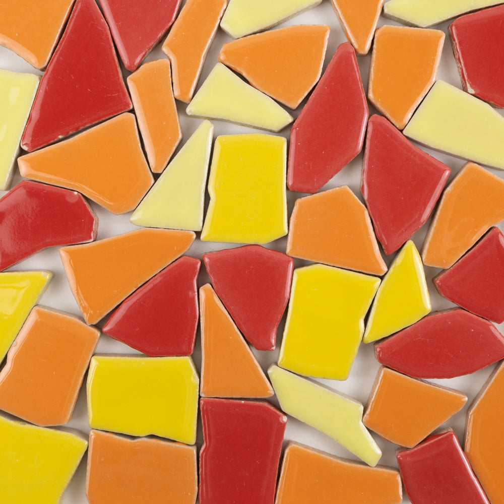 Ceramiczne puzzle białe