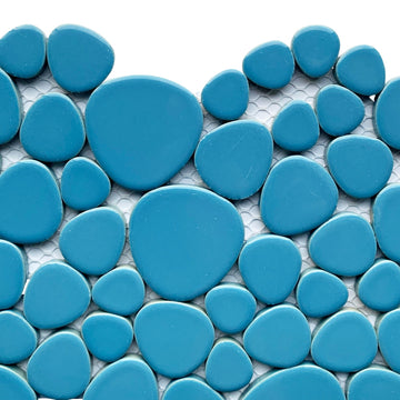 Kieselmosaik  Blau