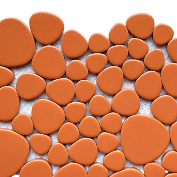 Kieselmosaik  Orange